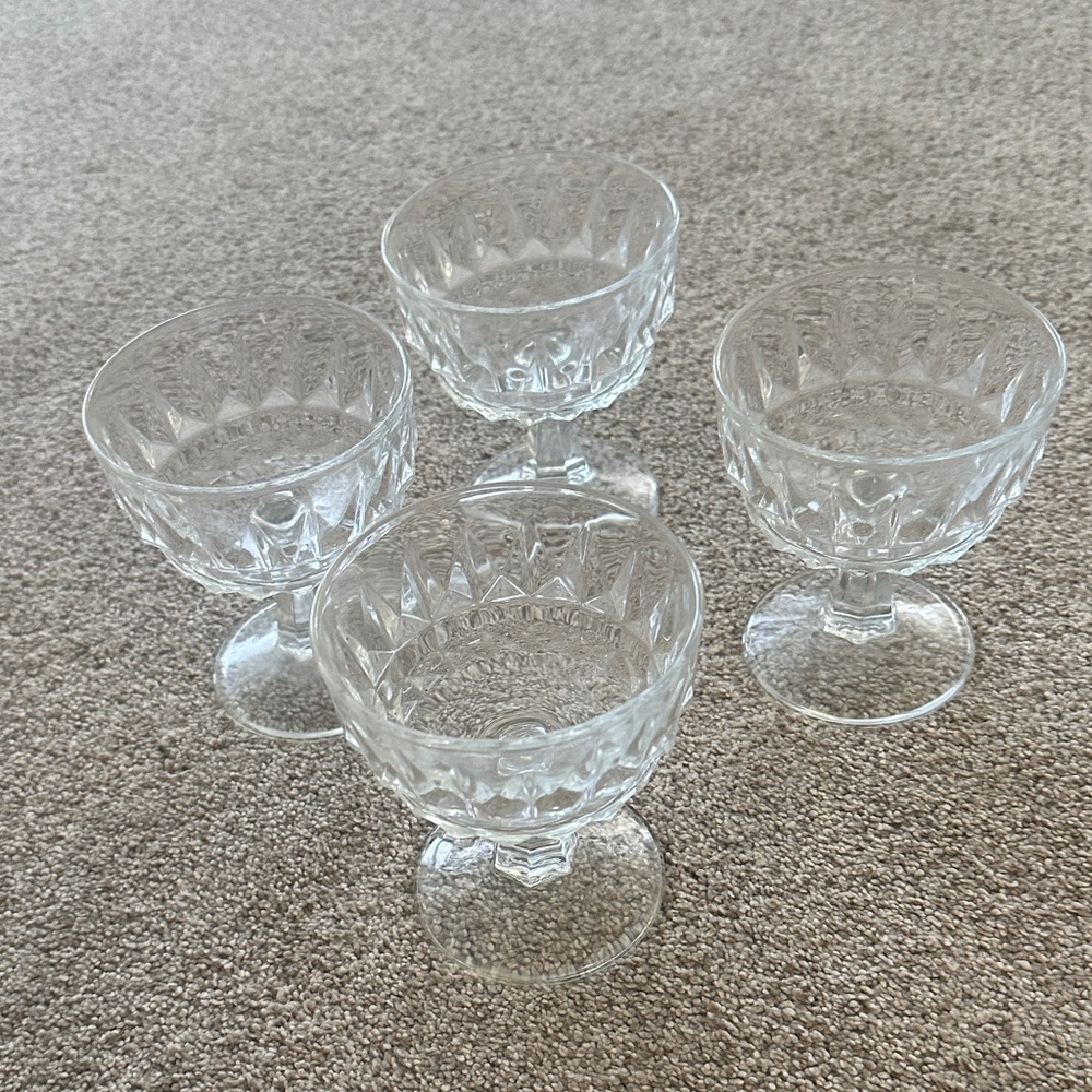 Arcoroc Artic sherbet glasses set of 4